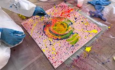workshop verf gooien spuiten bedrijven